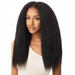 Outre Big Beautiful Hair Human Hair Blend Clip in - KINKY STRAIGHT 18